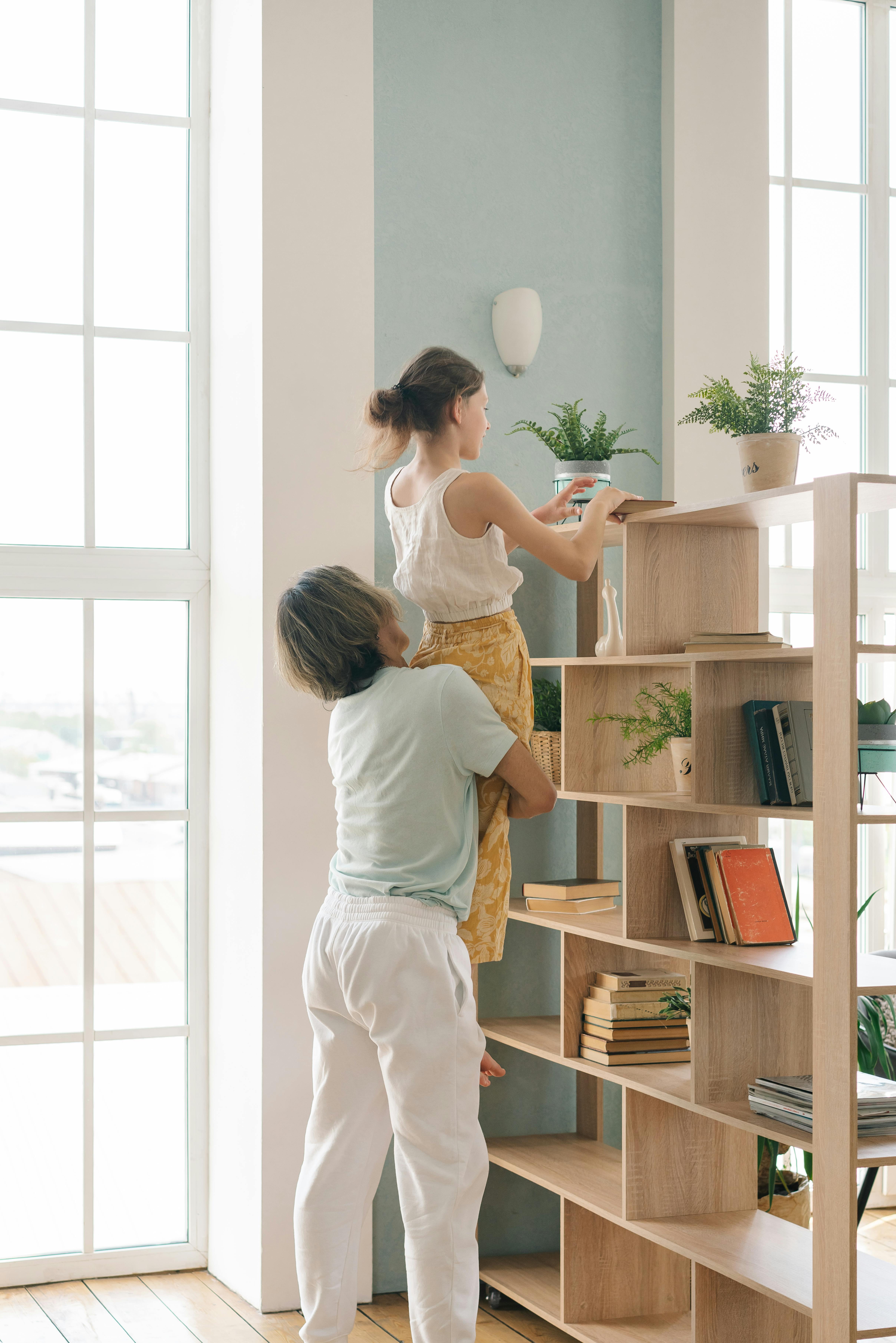 Mother and Daughter decluttering